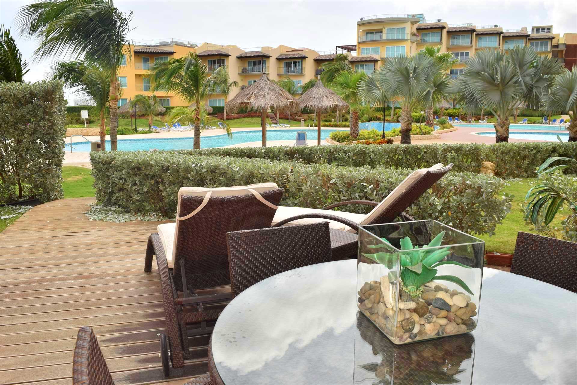 Grand Regency at EAGLE BEACH, ARUBA. Property offers a stunning pool overlooking beach views.
